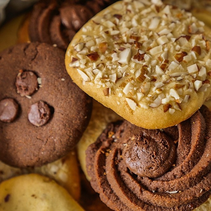variety of biscuits and cookies